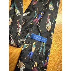 Town‎ Craft Men's Golf Print Silk Tie Made In USA